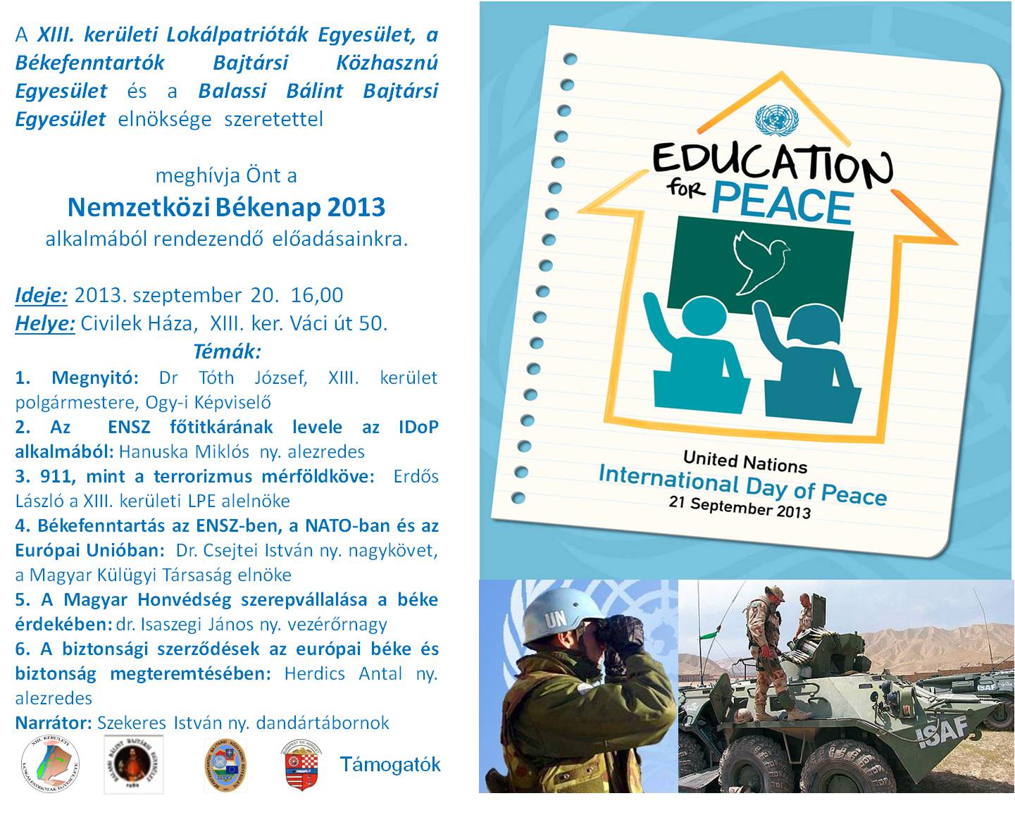 Nemzetközi Békenap 2013